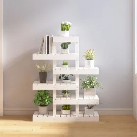Pflanzenständer aus massivem Weißkiefernholz, 85 x 25 x 109,5 cm von vidaXL, Topfständer - Ref: Foro24-822088, Preis: 72,13 €...