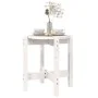 Mesa de centro de madera maciza de pino blanco Ø42,5x45 cm de vidaXL, Mesas de centro - Ref: Foro24-822313, Precio: 26,38 €, ...
