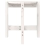Couchtisch aus massivem weißem Kiefernholz Ø42,5x45 cm von vidaXL, Couchtisch - Ref: Foro24-822313, Preis: 26,62 €, Rabatt: %