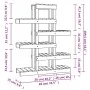 Plant stand solid white pine wood 85x25x109.5 cm by vidaXL, Pot stands - Ref: Foro24-822088, Price: 72,12 €, Discount: %