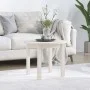 Solid white pine wood coffee table Ø 55x45 cm by vidaXL, Coffee table - Ref: Foro24-822328, Price: 46,97 €, Discount: %