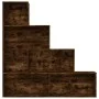 Smoked oak color shelf 155x24x160 cm by vidaXL, Bookcases and shelves - Ref: Foro24-815360, Price: 74,97 €, Discount: %