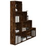 Estantería color roble ahumado 155x24x160 cm de vidaXL, Librerías y estanterías - Ref: Foro24-815360, Precio: 82,10 €