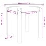 Couchtisch aus weißer massiver Kiefer Ø 55x45 cm von vidaXL, Couchtisch - Ref: Foro24-822328, Preis: 47,48 €, Rabatt: %