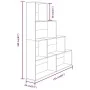 Smoked oak color shelf 155x24x160 cm by vidaXL, Bookcases and shelves - Ref: Foro24-815360, Price: 74,97 €, Discount: %