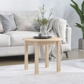 Couchtisch aus massivem Kiefernholz Ø 55x45 cm von vidaXL, Couchtisch - Ref: Foro24-822327, Preis: 40,78 €, Rabatt: %