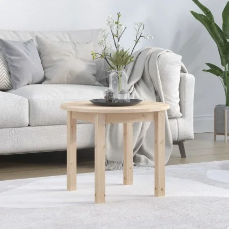Solid pine wood coffee table Ø 55x45 cm by vidaXL, Coffee table - Ref: Foro24-822327, Price: 40,78 €, Discount: %