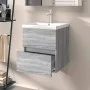 Sonoma gray engineered wood washbasin cabinet 41x38.5x45 cm by vidaXL, Bathroom furniture - Ref: Foro24-815646, Price: 45,16 ...
