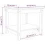 Couchtisch aus massivem Kiefernholz, 50 x 50 x 45 cm von vidaXL, Couchtisch - Ref: Foro24-822277, Preis: 54,78 €, Rabatt: %