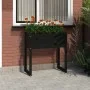 Pflanzgefäß aus massivem Kiefernholz schwarz 78x40x81 cm von vidaXL, Töpfe und Pflanzgefäße - Ref: Foro24-822136, Preis: 80,9...