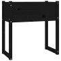 Pflanzgefäß aus massivem Kiefernholz schwarz 78x40x81 cm von vidaXL, Töpfe und Pflanzgefäße - Ref: Foro24-822136, Preis: 80,9...
