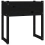 Pflanzgefäß aus massivem Kiefernholz schwarz 78x40x81 cm von vidaXL, Töpfe und Pflanzgefäße - Ref: Foro24-822136, Preis: 80,3...
