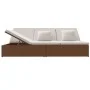 Convertible sun lounger with brown synthetic rattan cushions by vidaXL, Outdoor beds - Ref: Foro24-317239, Price: 351,26 €, D...