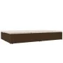 Tumbona convertible con cojines de ratán sintético marrón de vidaXL, Camas para exteriores - Ref: Foro24-317239, Precio: 351,...