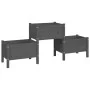 Gray solid pine wood planter 178.5x44x75 cm by vidaXL, Pots and planters - Ref: Foro24-822249, Price: 127,51 €, Discount: %