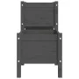 Gray solid pine wood planter 178.5x44x75 cm by vidaXL, Pots and planters - Ref: Foro24-822249, Price: 127,51 €, Discount: %
