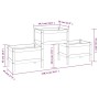 Gray solid pine wood planter 178.5x44x75 cm by vidaXL, Pots and planters - Ref: Foro24-822249, Price: 128,82 €, Discount: %