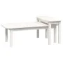 Couchtisch Set 2 Stück massivem Kiefernholz weiß von vidaXL, Couchtisch - Ref: Foro24-822363, Preis: 77,28 €, Rabatt: %