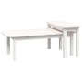 Couchtisch Set 2 Stück massivem Kiefernholz weiß von vidaXL, Couchtisch - Ref: Foro24-822363, Preis: 78,13 €, Rabatt: %