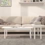 Couchtisch Set 2 Stück massivem Kiefernholz weiß von vidaXL, Couchtisch - Ref: Foro24-822363, Preis: 78,13 €, Rabatt: %