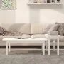 Set of 2 solid white pine wood coffee tables by vidaXL, Coffee table - Ref: Foro24-822363, Price: 77,28 €, Discount: %