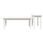 Couchtisch Set 2 Stück massivem Kiefernholz weiß von vidaXL, Couchtisch - Ref: Foro24-822363, Preis: 78,13 €, Rabatt: %