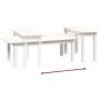 Couchtisch Set 2 Stück massivem Kiefernholz weiß von vidaXL, Couchtisch - Ref: Foro24-822363, Preis: 78,13 €, Rabatt: %
