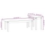 Couchtisch Set 2 Stück massivem Kiefernholz weiß von vidaXL, Couchtisch - Ref: Foro24-822363, Preis: 78,13 €, Rabatt: %