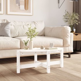 Couchtisch aus massiver weißer Kiefer 87x48x35 cm von vidaXL, Couchtisch - Ref: Foro24-822323, Preis: 38,95 €, Rabatt: %