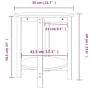 Solid pine wood coffee table Ø55x60 cm by vidaXL, Coffee table - Ref: Foro24-822352, Price: 57,14 €, Discount: %