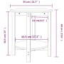 Solid pine wood coffee table Ø55x60 cm by vidaXL, Coffee table - Ref: Foro24-822352, Price: 58,03 €, Discount: %