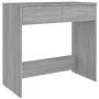 Sonoma grauer Sperrholz-Schreibtisch 80x40x75 cm von vidaXL, Schreibtische - Ref: Foro24-815475, Preis: 52,71 €, Rabatt: %
