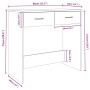 Escritorio de madera contrachapada gris Sonoma 80x40x75 cm de vidaXL, Escritorios - Ref: Foro24-815475, Precio: 54,49 €, Desc...