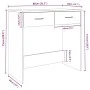 Sonoma grauer Sperrholz-Schreibtisch 80x40x75 cm von vidaXL, Schreibtische - Ref: Foro24-815475, Preis: 52,71 €, Rabatt: %
