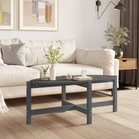 Couchtisch aus massivem grauem Kiefernholz, 118 x 63 x 45 cm von vidaXL, Couchtisch - Ref: Foro24-822319, Preis: 51,95 €, Rab...