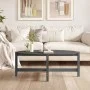 Solid gray pine wood coffee table 118x63x45 cm by vidaXL, Coffee table - Ref: Foro24-822319, Price: 51,95 €, Discount: %