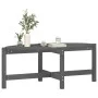 Solid gray pine wood coffee table 118x63x45 cm by vidaXL, Coffee table - Ref: Foro24-822319, Price: 51,95 €, Discount: %