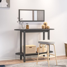 Gray solid pine wood console table 110x40x80 cm by vidaXL, Coffee table - Ref: Foro24-822299, Price: 57,41 €, Discount: %