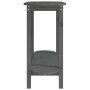 Gray solid pine wood console table 110x40x80 cm by vidaXL, Coffee table - Ref: Foro24-822299, Price: 57,41 €, Discount: %