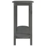 Gray solid pine wood console table 110x40x80 cm by vidaXL, Coffee table - Ref: Foro24-822299, Price: 57,41 €, Discount: %