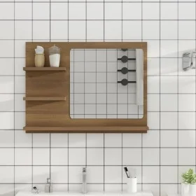 Badezimmerspiegel Sperrholz Eiche braun 60x10,5x45 cm von vidaXL, Badezimmerwaschtische - Ref: Foro24-815662, Preis: 32,82 €,...