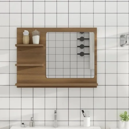 Badezimmerspiegel Sperrholz Eiche braun 60x10,5x45 cm von vidaXL, Badezimmerwaschtische - Ref: Foro24-815662, Preis: 33,34 €,...
