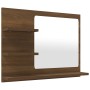 Bathroom mirror in brown oak plywood 60x10.5x45 cm by vidaXL, bathroom vanities - Ref: Foro24-815662, Price: 31,24 €, Discoun...