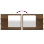 Bathroom mirror in brown oak plywood 60x10.5x45 cm by vidaXL, bathroom vanities - Ref: Foro24-815662, Price: 31,24 €, Discoun...