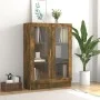Smoked oak plywood display case 82.5x30.5x115 cm by vidaXL, Bookcases and shelves - Ref: Foro24-815618, Price: 98,76 €, Disco...