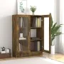 Smoked oak plywood display case 82.5x30.5x115 cm by vidaXL, Bookcases and shelves - Ref: Foro24-815618, Price: 98,76 €, Disco...