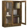 Smoked oak plywood display case 82.5x30.5x115 cm by vidaXL, Bookcases and shelves - Ref: Foro24-815618, Price: 98,76 €, Disco...