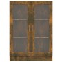 Vitrina madera contrachapada roble ahumado 82,5x30,5x115 cm