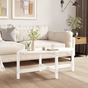 Couchtisch aus massivem weißem Kiefernholz, 118 x 63 x 45 cm von vidaXL, Couchtisch - Ref: Foro24-822318, Preis: 54,63 €, Rab...
