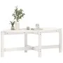 Couchtisch aus massivem weißem Kiefernholz, 118 x 63 x 45 cm von vidaXL, Couchtisch - Ref: Foro24-822318, Preis: 54,63 €, Rab...